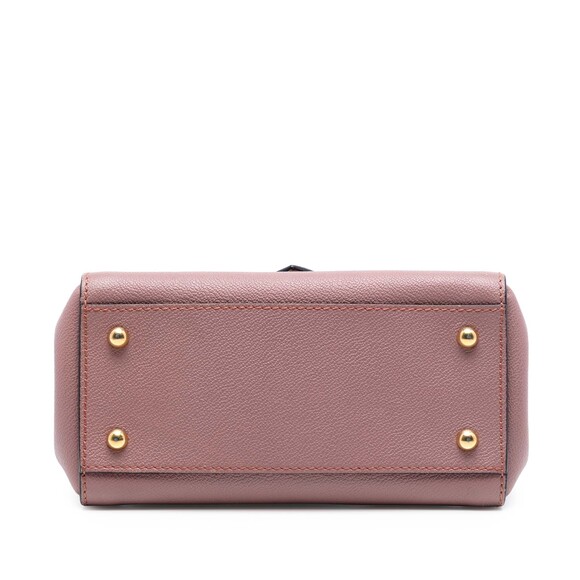 Pre-Loved Burberry Small Grained Leather Buckle Tote - Picture 3 of 8